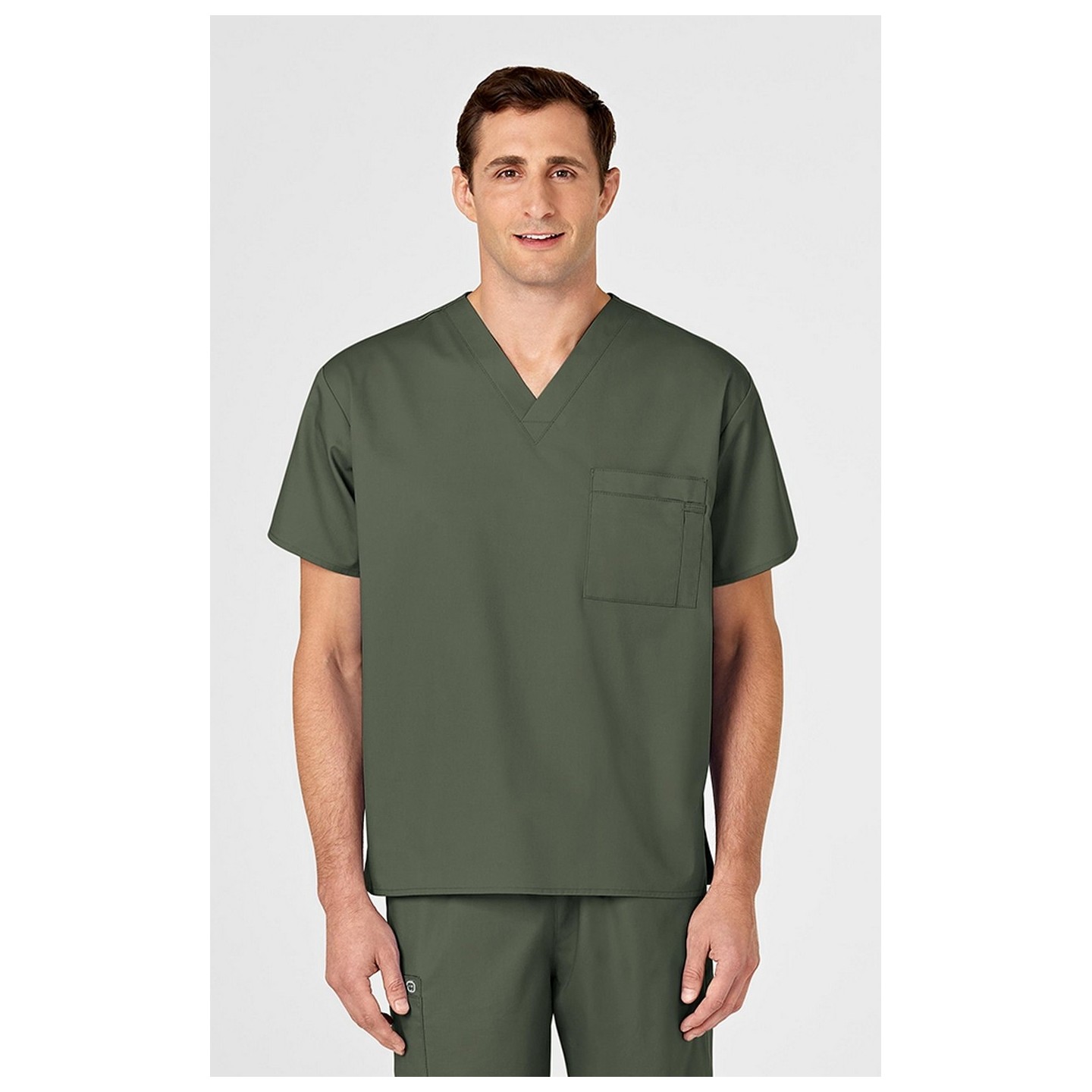 100 WonderWORK Unisex V-Neck Top with Chest Pocket