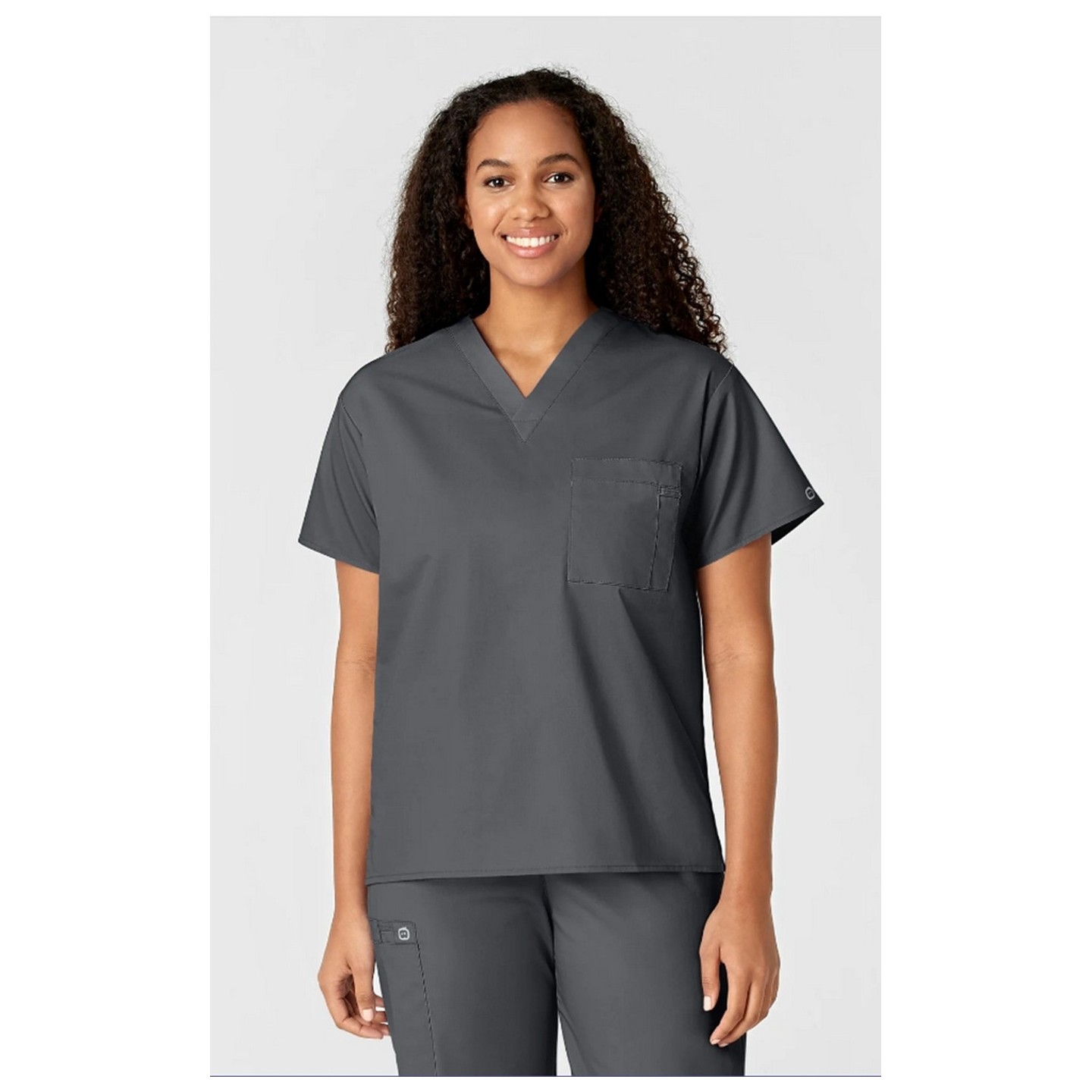 100 WonderWORK Unisex V-Neck Top with Chest Pocket