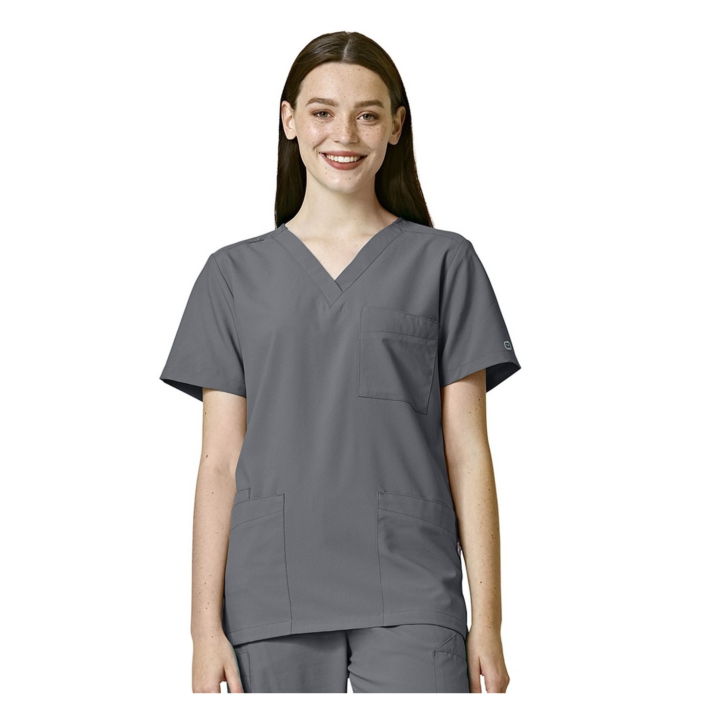 6855 W123 by WonderWink Unisex 4-Pocket Utility Top (Men's View)