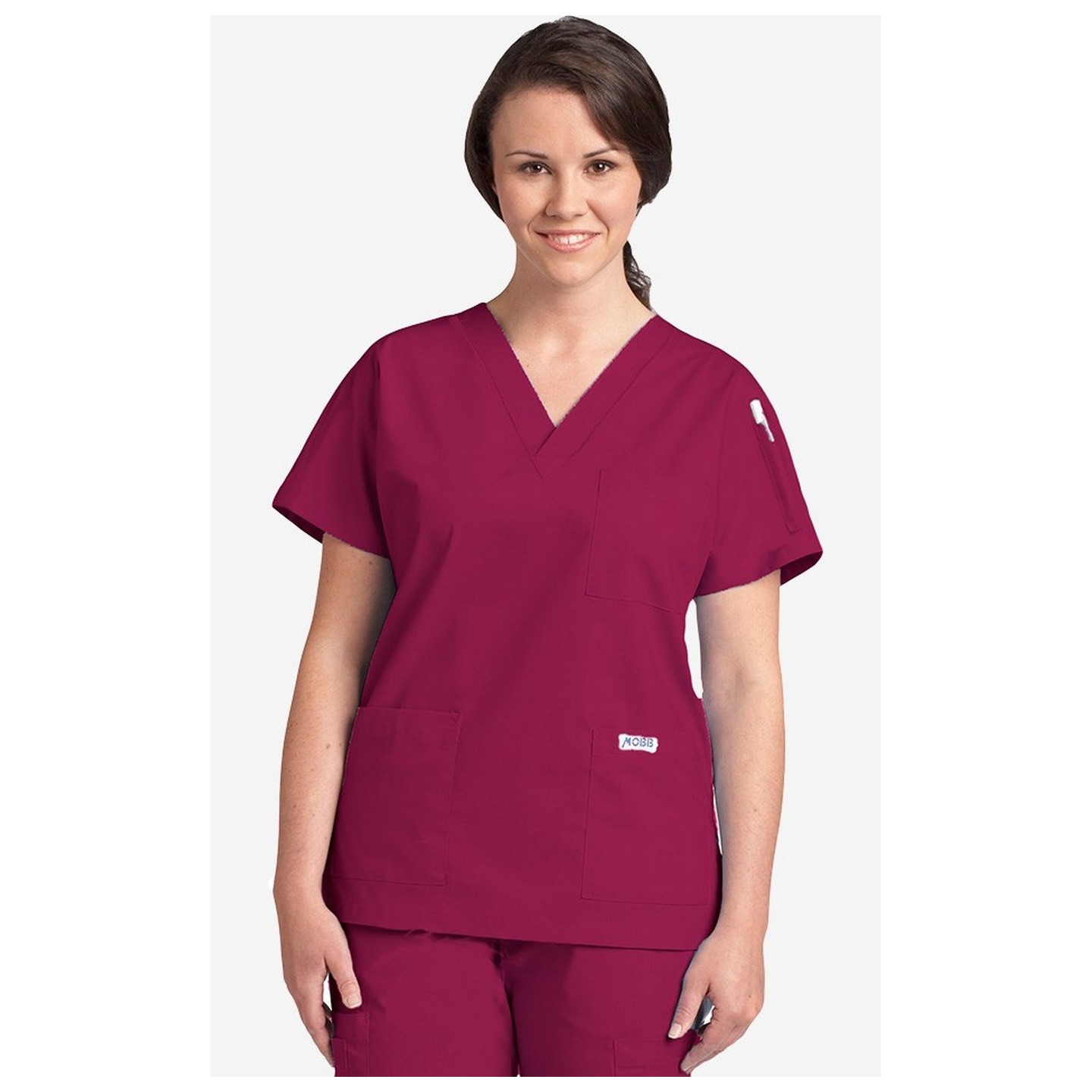 310T MOBB Classic Unisex 3 Pocket Scrub Top (Men's View)