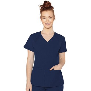 8470 Med Couture Peaches Raglan Scrub Top