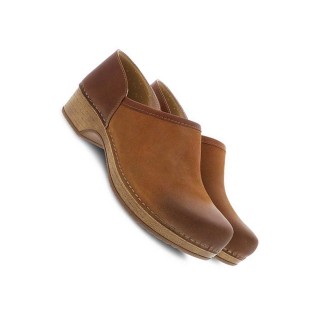 Brenna Tan Burnished Suede pour femme par Dansko