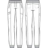 9244P Petite Healing Hands Purple Label Toby Drawstring Jogger Pant