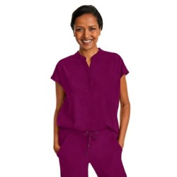 2152 Healing Hands Purple Label Journey Mandarin Collar Top