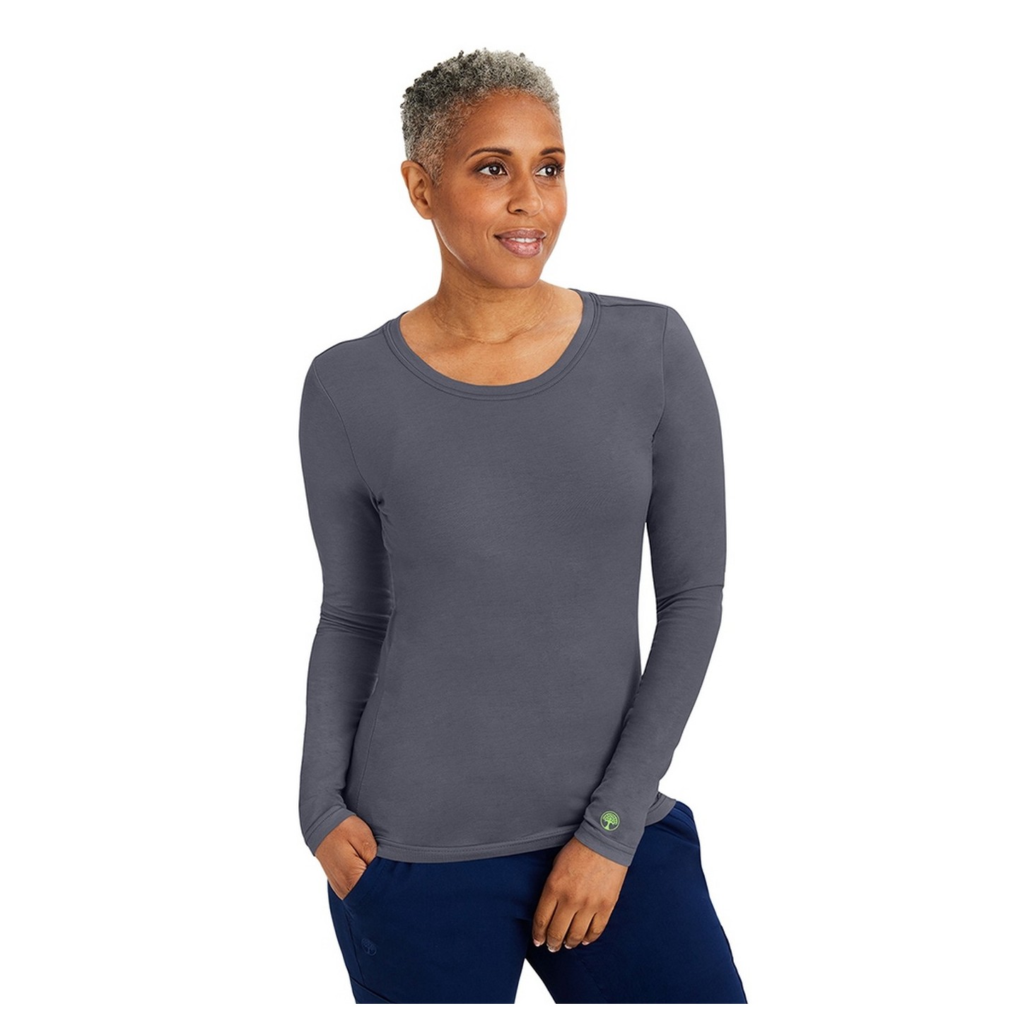 5047 Healing Hands Purple Label Melissa Long Sleeve Scrub Tee