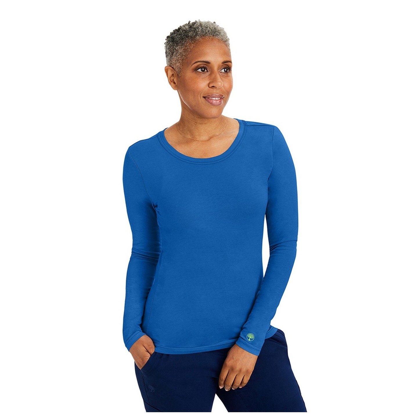 5047 Healing Hands Purple Label Melissa Long Sleeve Scrub Tee