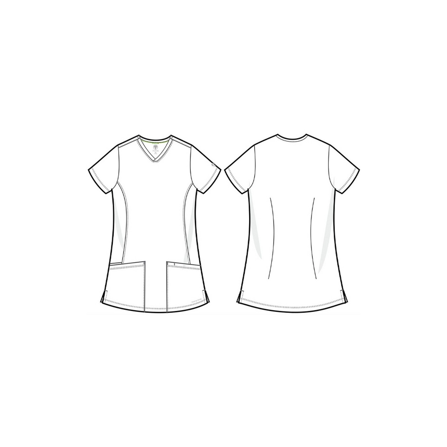 2500 HH Works by Healing Hands Monica V-Neck Scrub Top