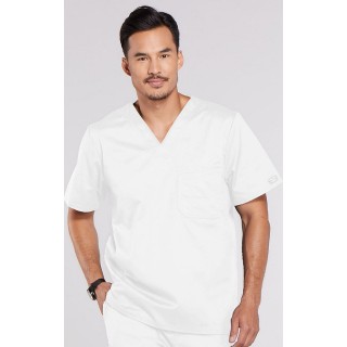 4743 Workwear Core Stretch Men's Chest Pocket V-Neck Top by Cherokee