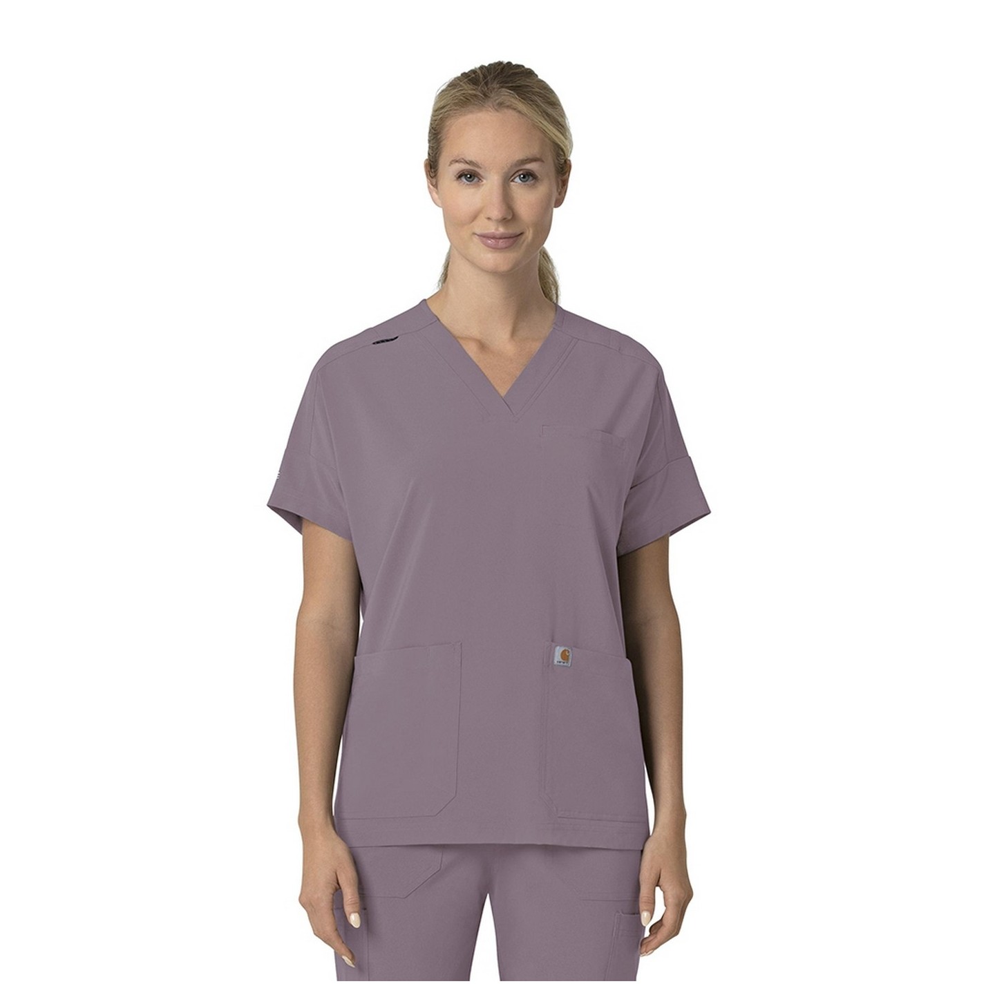 C13110 Carhartt Force Cross-Flex Women's Modern Oversized V-Neck Top
