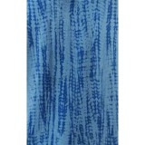 6167 Wink Oversize Notch-Neck Print Top - Shibori Navy