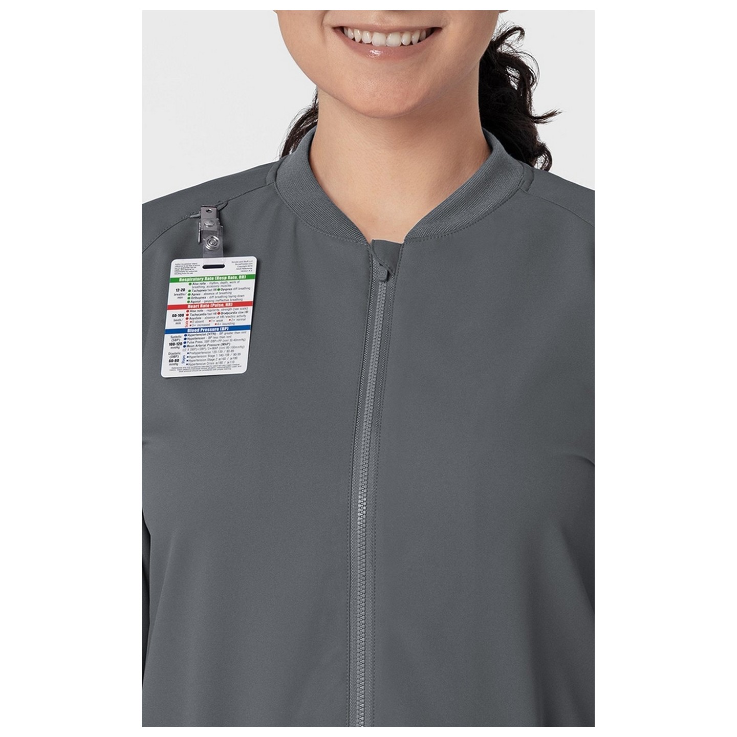 8122 Thrive Women's Zip-Front Warm Up Jacket by Wink
