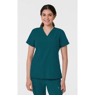 6045 W123 Haut à Coupe Ajustée avec Col en V et Panneaux Extensibles par Wink