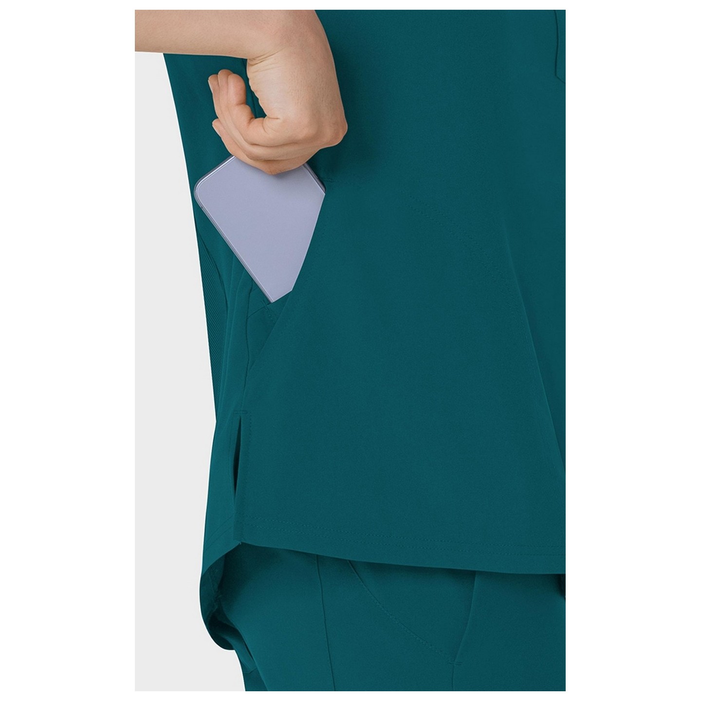 6045 W123 Haut à Coupe Ajustée avec Col en V et Panneaux Extensibles par Wink