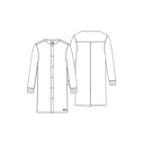 WW361 Workwear Professionals Sarrau Unisexe Plein Longeur sans Poches par Cherokee