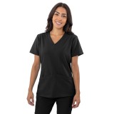 1201 4-Flex 2 Pocket V-Neck Scrub Top by Greentown