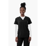1202 4Flex Unisex V-Neck Scrub Top by Greentown (Women's View)
