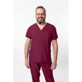 1202 4Flex Unisex V-Neck Scrub Top by Greentown (Women's View)