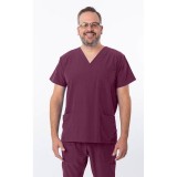 18-1072A Zinnia Unisex 3 Pocket Scrub Top by Greentown