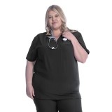 18-1072A Zinnia Unisex 3 Pocket Scrub Top by Greentown