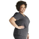 CK837A Atmos Contemporary V-Neck Top with 2 Pockets by Cherokee