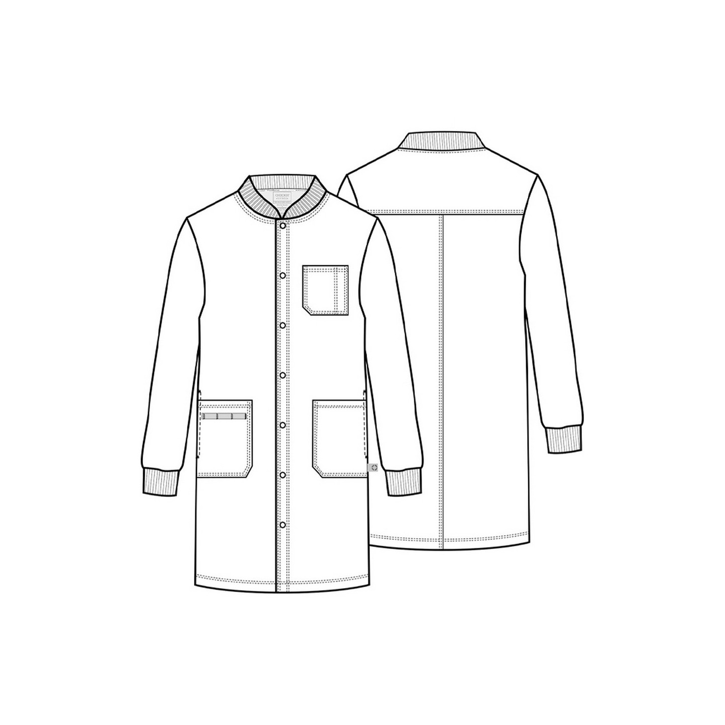 WW350AB Workwear Revolution Tech 40" Unisex Lab Coat by Cherokee 