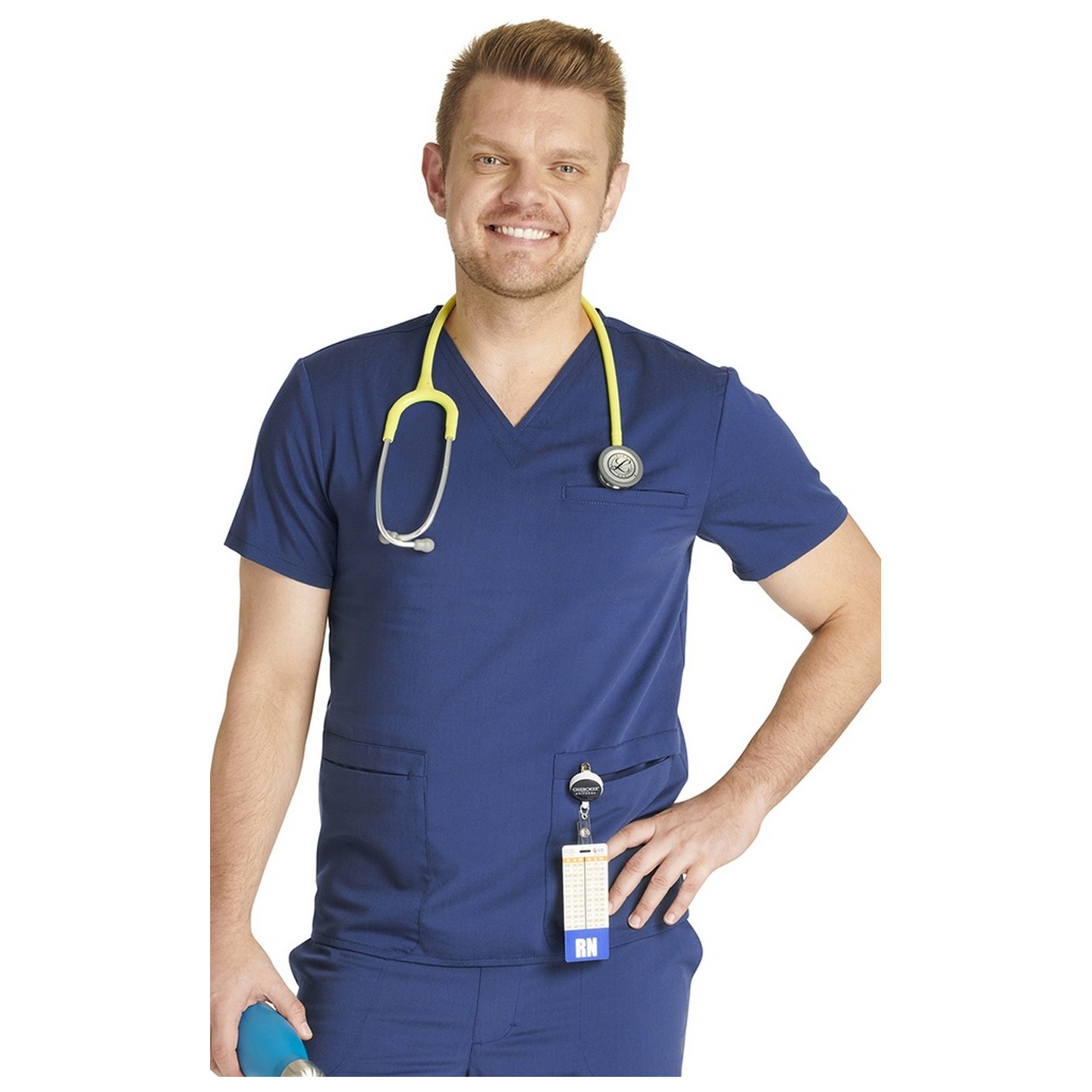 CK719A Atmos Men's 3 Pocket V-Neck Top by Cherokee