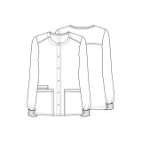 WW340 Workwear Professionals Veste d'Échauffement à Fermature de Pression avec 3 Poches par Cherokee