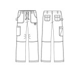 701P Petite koi Comfort Classic Lindsey Low-Rise Cargo Pant