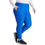 CK092  Elastic Waist Tapered Jogger Pant with 6 Pockets from Form by Cherokee