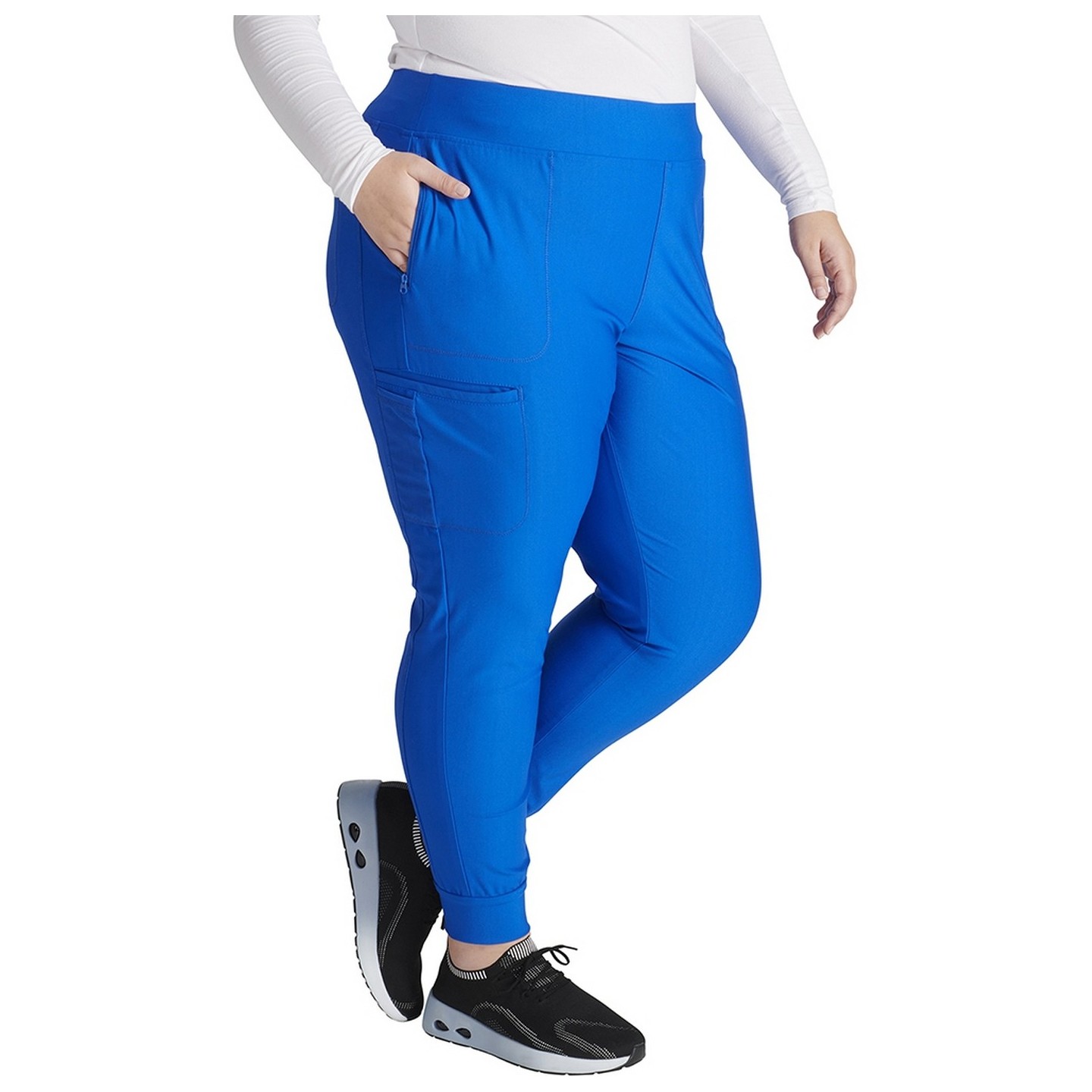 CK092  Elastic Waist Tapered Jogger Pant with 6 Pockets from Form by Cherokee