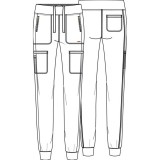 CK092 Jogger à Taille Élastique avec 6 Poches de Form par Cherokee