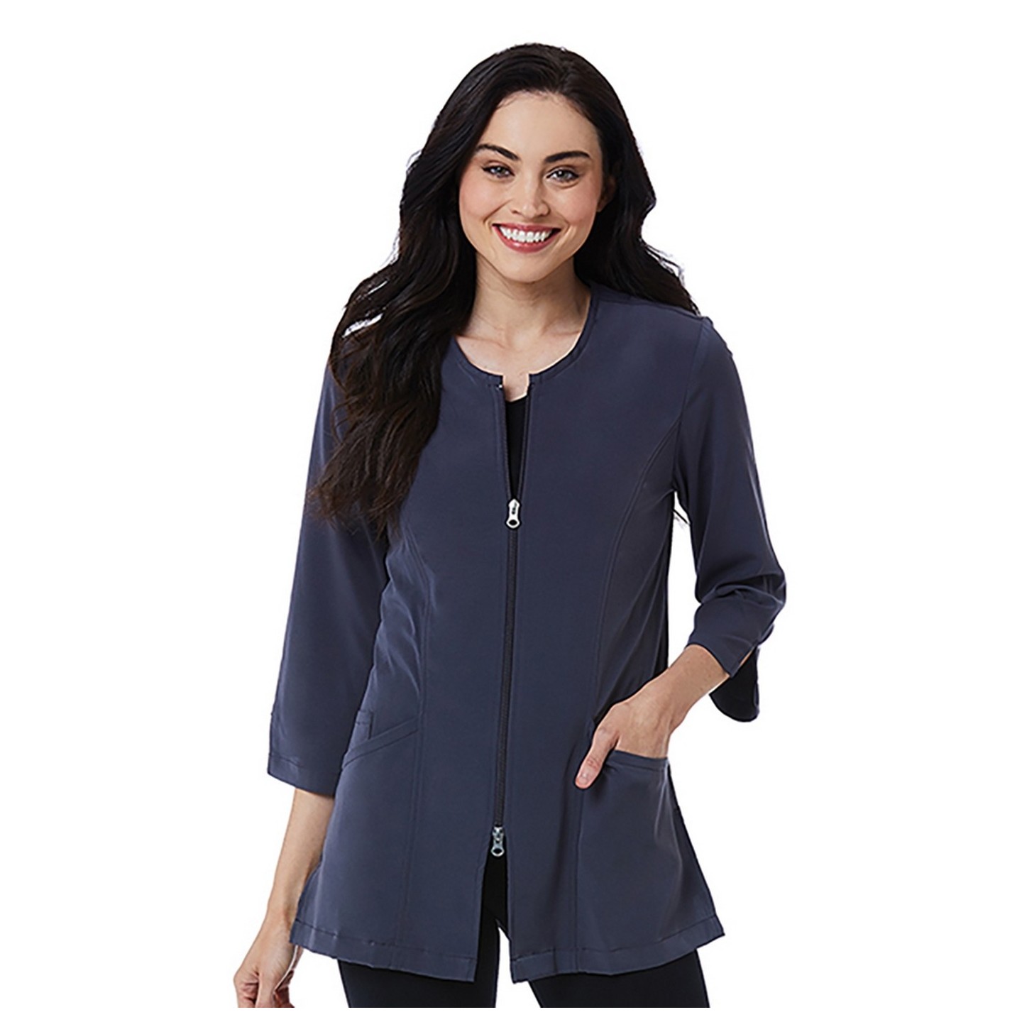 8803 SMART Lab Coat by Maevn Soft Stretch 3/4” Sleeve Lab Jacket