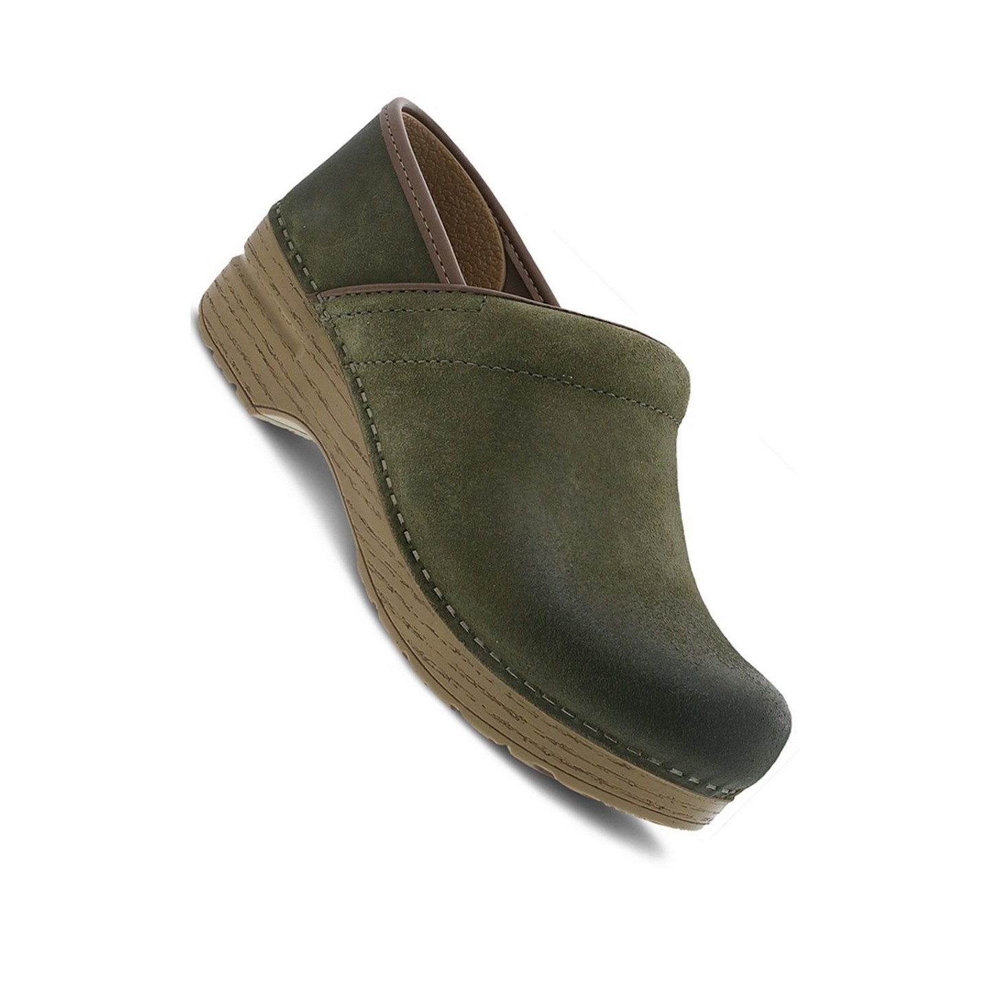 Sabot Professionnel “Green Burnished Nubuck Leather” par Dansko - Pour femmes