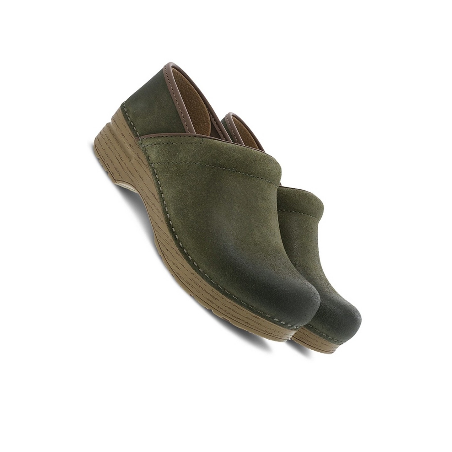 Sabot Professionnel “Green Burnished Nubuck Leather” par Dansko - Pour femmes