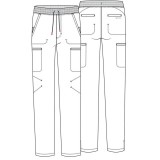 IN200A GNR8 Men's Mid Rise Straight Leg Pant with 6 Pockets by Infinity