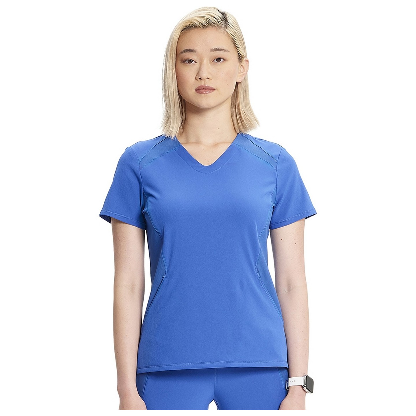 IN620A GNR8 Contemporary V-Neck Top with Kangaroo Pocket by Infinity