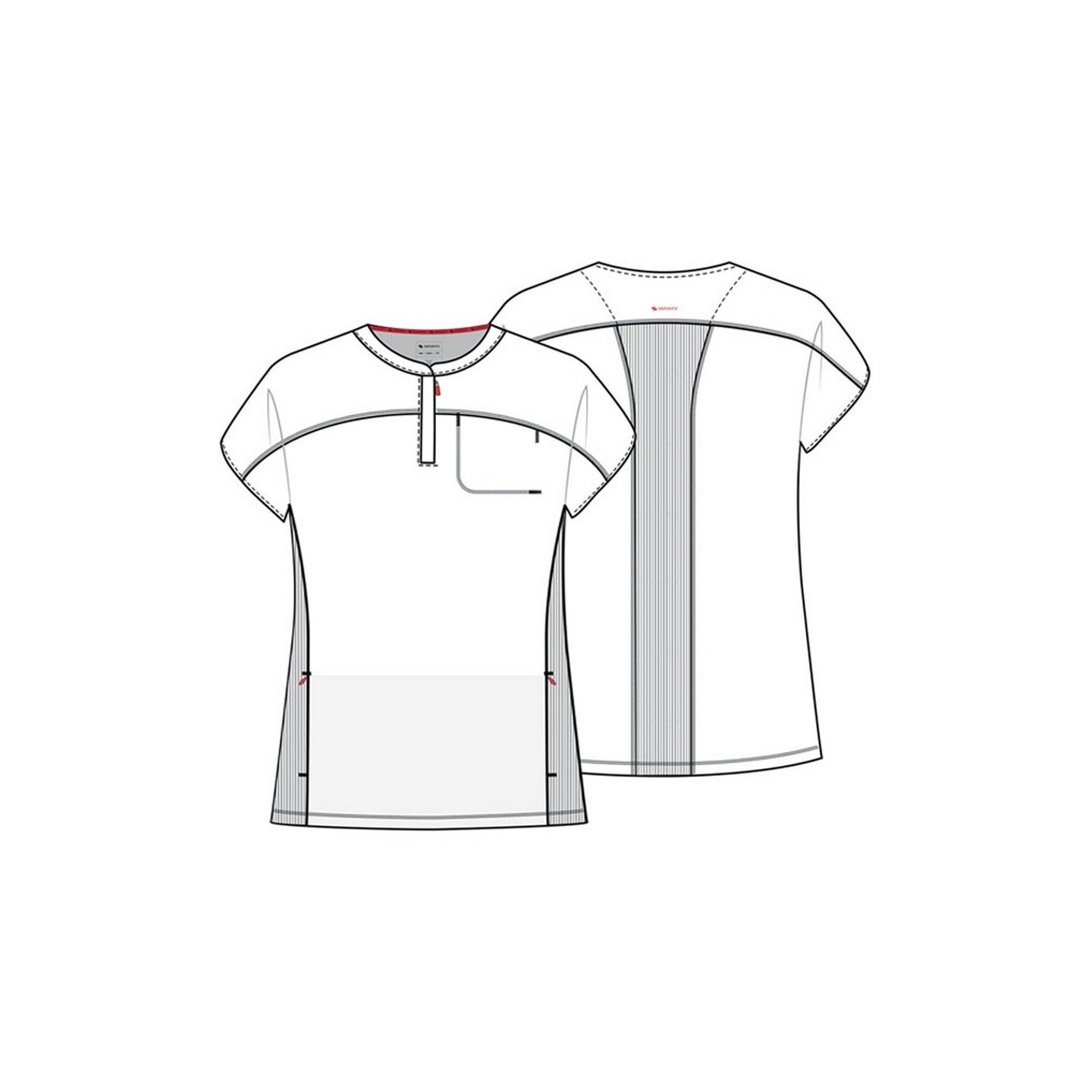 IN622A GNR8 Round Neck 3 Pocket Top by Infinity