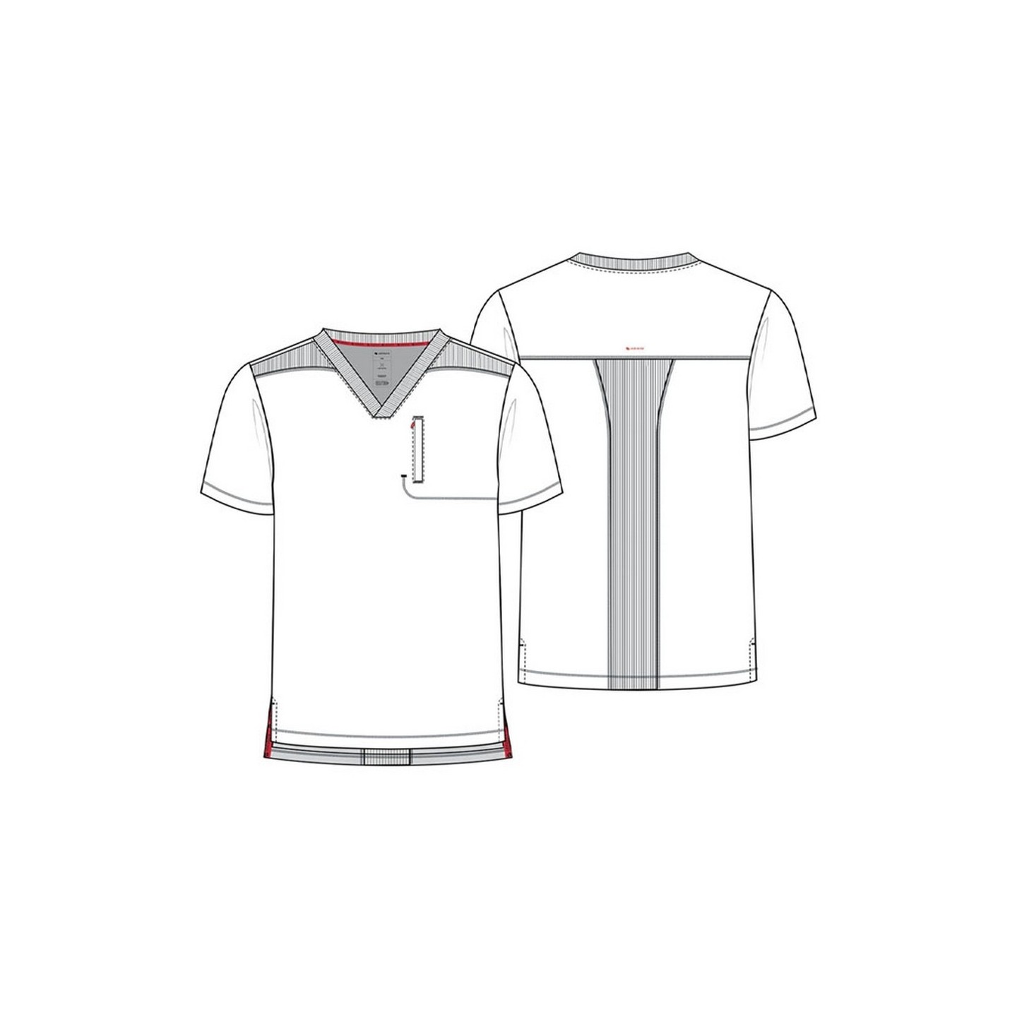 IN700A GNR8 Haut avec 1 Poche au Poitrine pour Hommes par Infinity