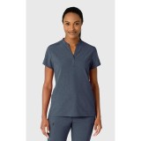6734 RENEW Women's Mandarin Collar Scrub Top by WINK