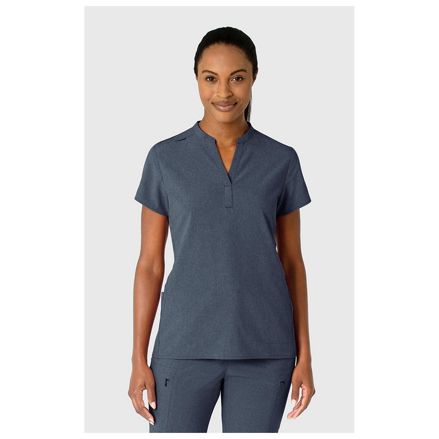 6734 RENEW Women's Mandarin Collar Scrub Top by WINK