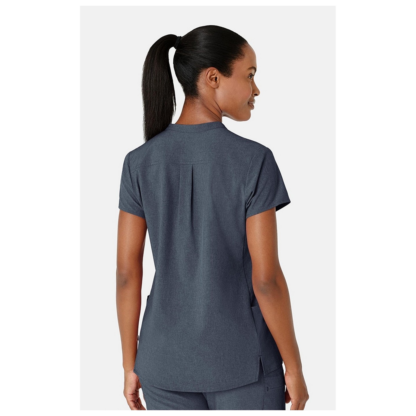 6734 RENEW Women's Mandarin Collar Scrub Top by WINK