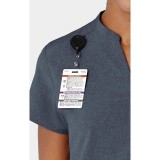 6734 RENEW Women's Mandarin Collar Scrub Top by WINK