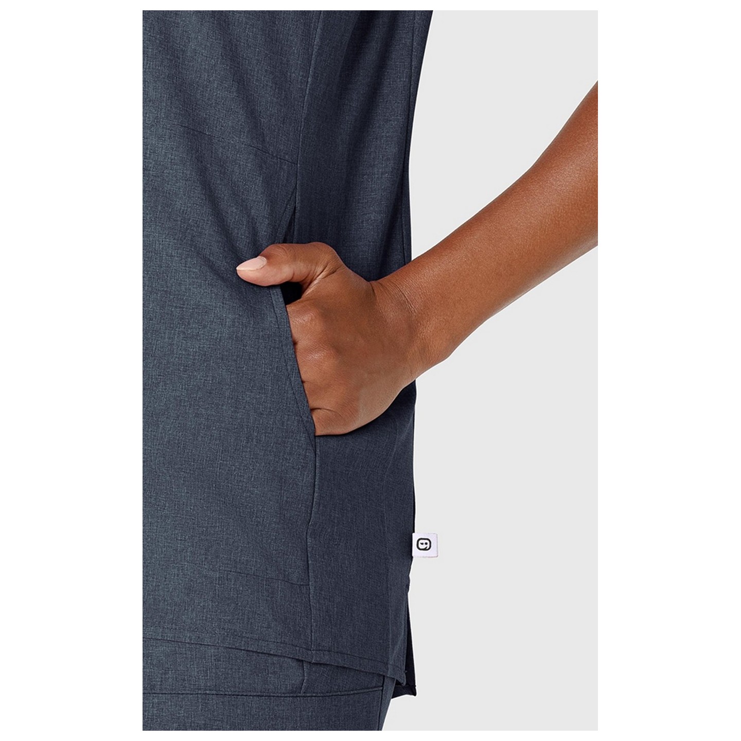 6734 RENEW Women's Mandarin Collar Scrub Top by WINK