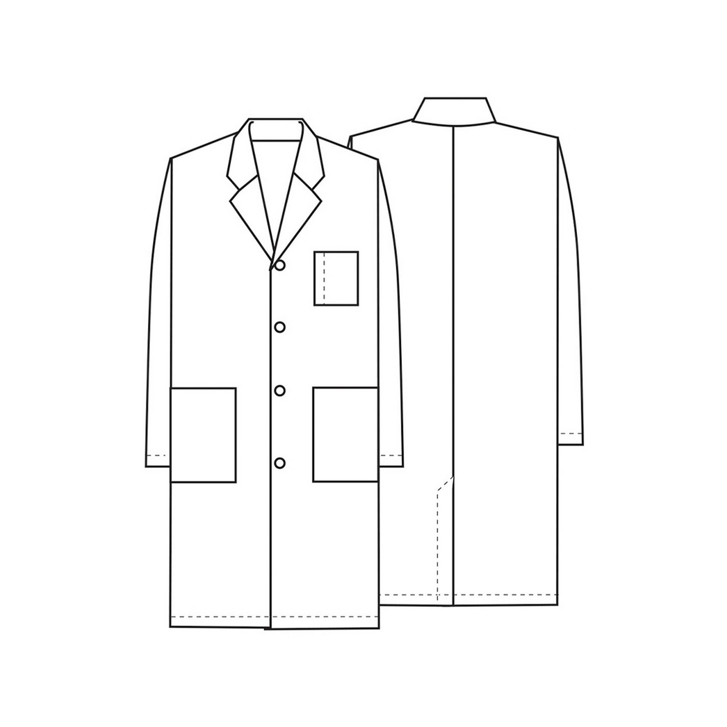 1346 Cherokee Whites Blouse de Laboratoire Unisexe 40 po de Cherokee