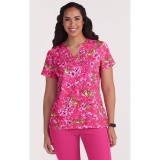 B120PR Betsey Johnson par koi Haut d'Uniforme Imprimé Bell - Tiger Babe