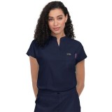 1093 koi Basics Ari Split Neck Top