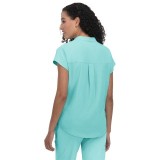 1093 koi Basics Ari Split Neck Top