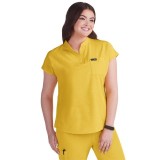 1093 koi Basics Ari Split Neck Top