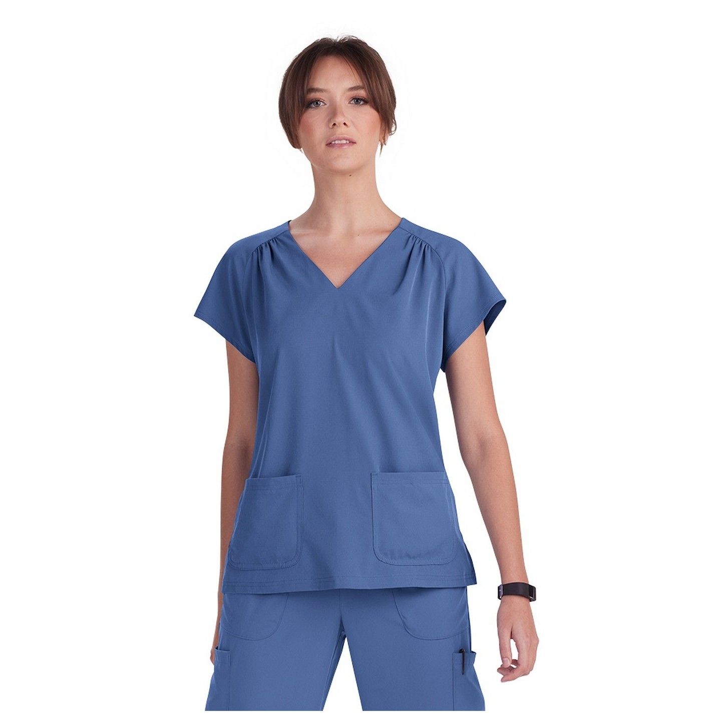 1120 Planet koi Meadow Contemporary Top with Heart-Shaped Neckline