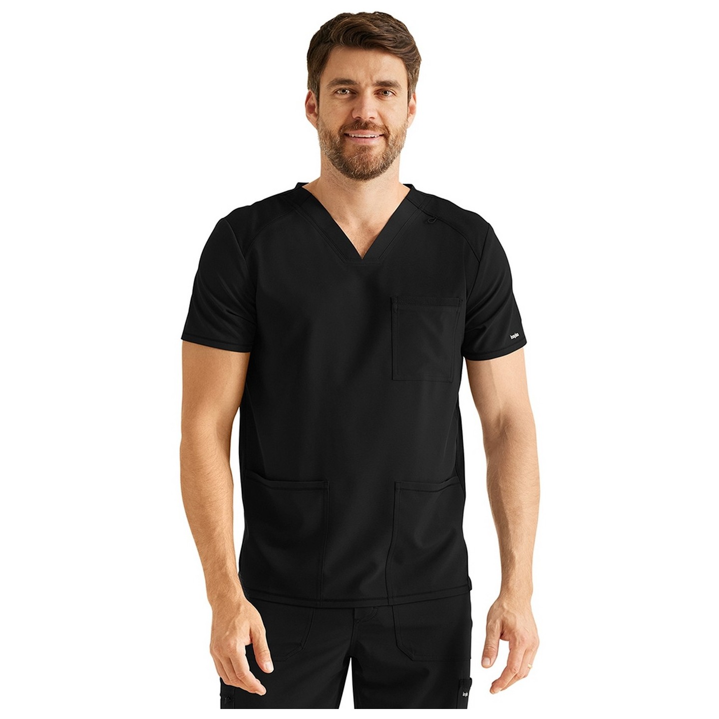 IP603A Inspira Flex Men's 3 Pocket V-Neck Top 